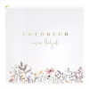 Goldbuch Blütenliebe Álbum de fotografias de casamento 30x31, 60 páginas brancas, capa floral 08 044