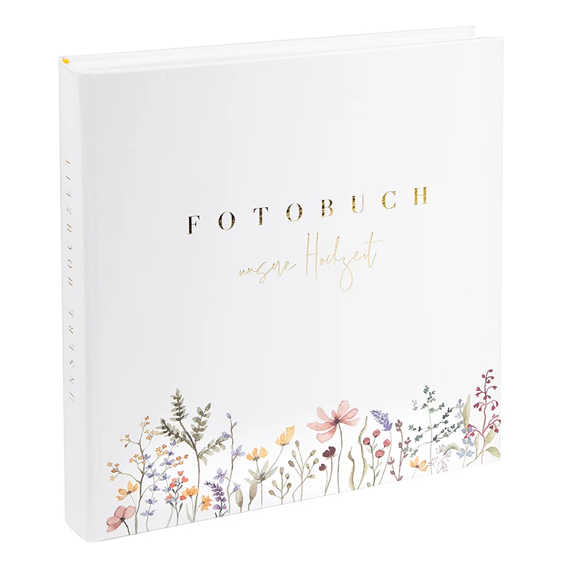 Goldbuch Blütenliebe Álbum de fotografias de casamento 30x31, 60 páginas brancas, capa floral 08 044