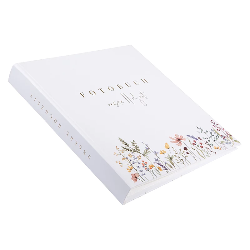 Goldbuch Blütenliebe Álbum de fotografias de casamento 30x31, 60 páginas brancas, capa floral 08 044