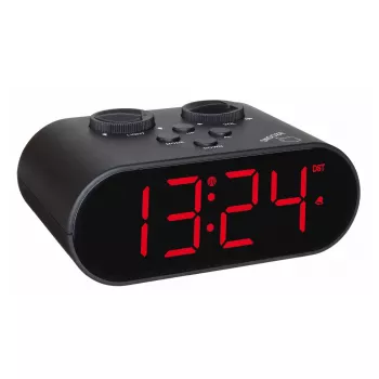 TFA Dostmann 60.2551.01 Despertador com rádio preto