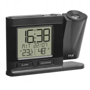 Despertador com rádio TFA Dostmann 60.5017.01 preto