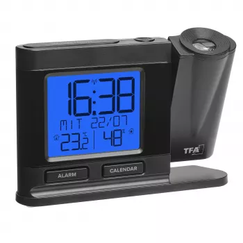 Despertador com rádio TFA Dostmann 60.5017.01 preto