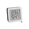 TFA Dostmann 95.2019.54 termo-higrómetro digital conjunto de 3 para monitorização do clima interior, branco/prateado