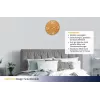 TFA Dostmann 60.3536.07 relógio de parede com rádio 350 mm amarelo sol