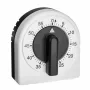 TFA Dostmann temporizador de cozinha analógico conta-minutos branco-preto analógico (38.1041)