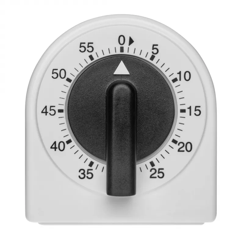 TFA Dostmann temporizador de cozinha analógico conta-minutos branco-preto analógico (38.1041)