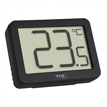 TFA Dostmann termómetro digital com sensor externo, preto (30.1065.01)