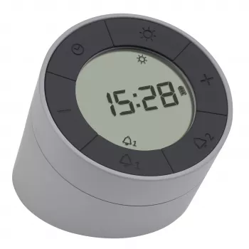 TFA Dostmann despertador de quartzo cinzento/antracite com 2 alarmes (60.2029.10)