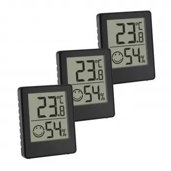 TFA Dostmann termo-higrómetro digital preto (30.5039.01.03)