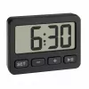 TFA Dostmann 60.2036.01 Despertador de quartzo preto