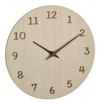 TFA Dostmann 60.3072.01 Relógio de parede de quartzo 298 mm madeira clara
