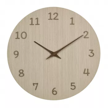 TFA Dostmann 60.3072.01 Relógio de parede de quartzo 298 mm madeira clara