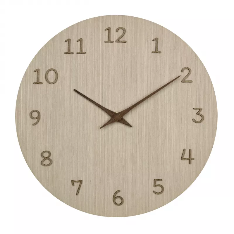 TFA Dostmann 60.3072.01 Relógio de parede de quartzo 298 mm madeira clara