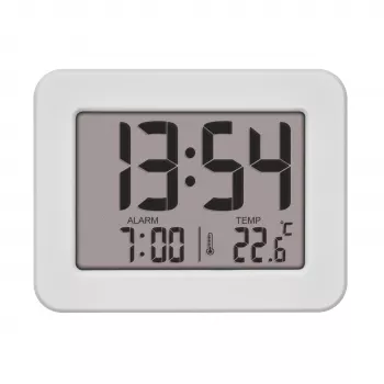 TFA Dostmann 60.2044.02 Despertador de quartzo branco