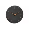 TFA Dostmann 60.3068.10 Relógio de parede de quartzo 25 cm ardósia, movimento contínuo