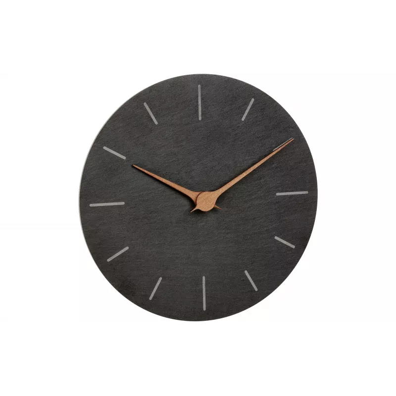 TFA Dostmann 60.3068.10 Relógio de parede de quartzo 25 cm ardósia, movimento contínuo