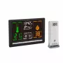 TFA Dostmann METEOCHROME Estação meteorológica sem fios com ecrã a cores, previsão 12-24h, sensor exterior, relógio DCF-77 35.1132.01