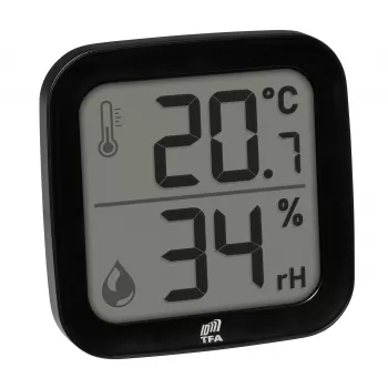 TFA Dostmann 30.3908.01 Sensor termo-higro interior sem fios ID-A0, 868 MHz, temperatura -10 a +60°C, humidade 1-99% RH