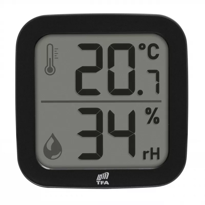 TFA Dostmann 30.3908.01 Sensor termo-higro interior sem fios ID-A0, 868 MHz, temperatura -10 a +60°C, humidade 1-99% RH
