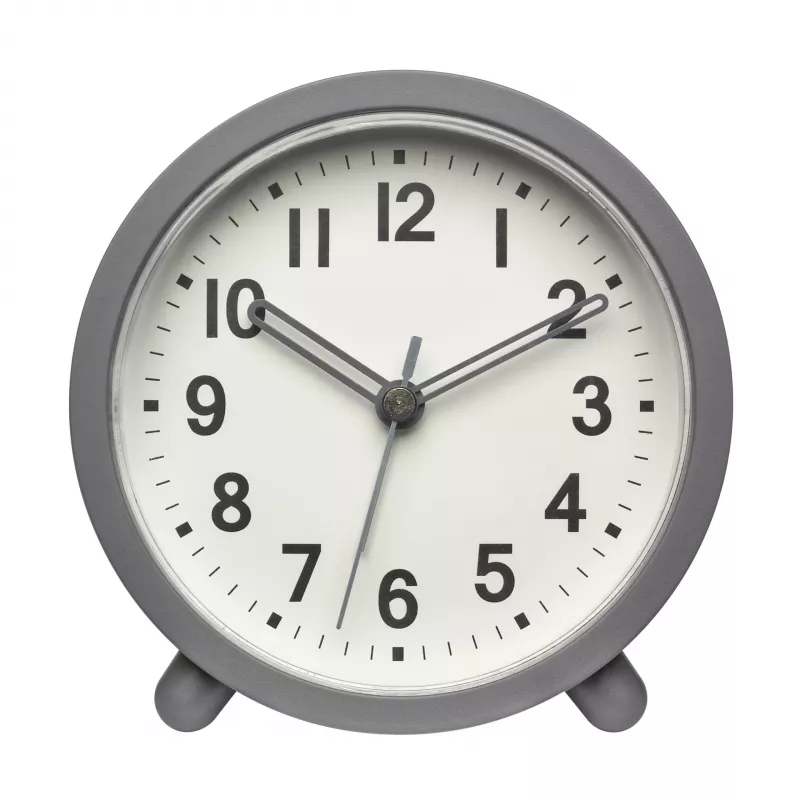 TFA Dostmann 60.1043.10 Despertador de quartzo cinzento com movimento silencioso e alarme crescendo