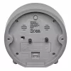 TFA Dostmann 60.1043.10 Despertador de quartzo cinzento com movimento silencioso e alarme crescendo