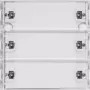 Gira KNX RF Sensor de toque 3 módulos System 55, branco puro brilhante 510300
