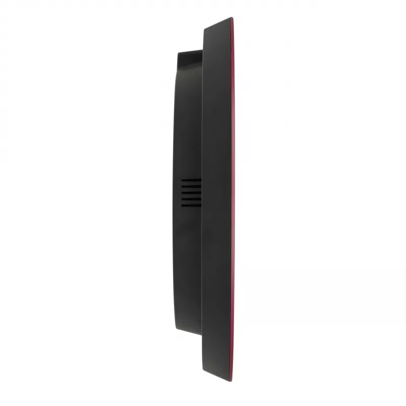 TFA Dostmann 60.3554.05 Relógio de parede sem fios, vermelho, 320 mm de diâmetro
