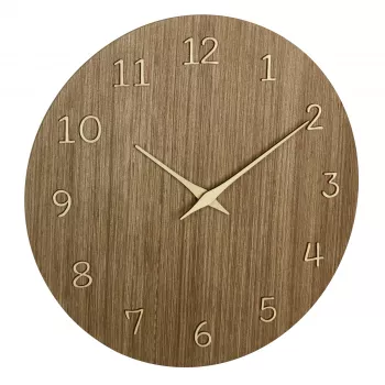 TFA Dostmann 60.3072.23 Relógio de parede de quartzo 298 mm madeira escura