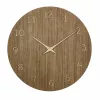 TFA Dostmann 60.3072.23 Relógio de parede de quartzo 298 mm madeira escura