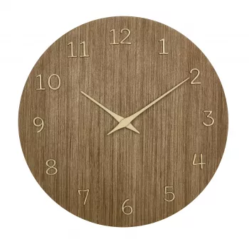 TFA Dostmann 60.3072.23 Relógio de parede de quartzo 298 mm madeira escura