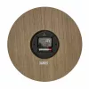 TFA Dostmann 60.3072.23 Relógio de parede de quartzo 298 mm madeira escura