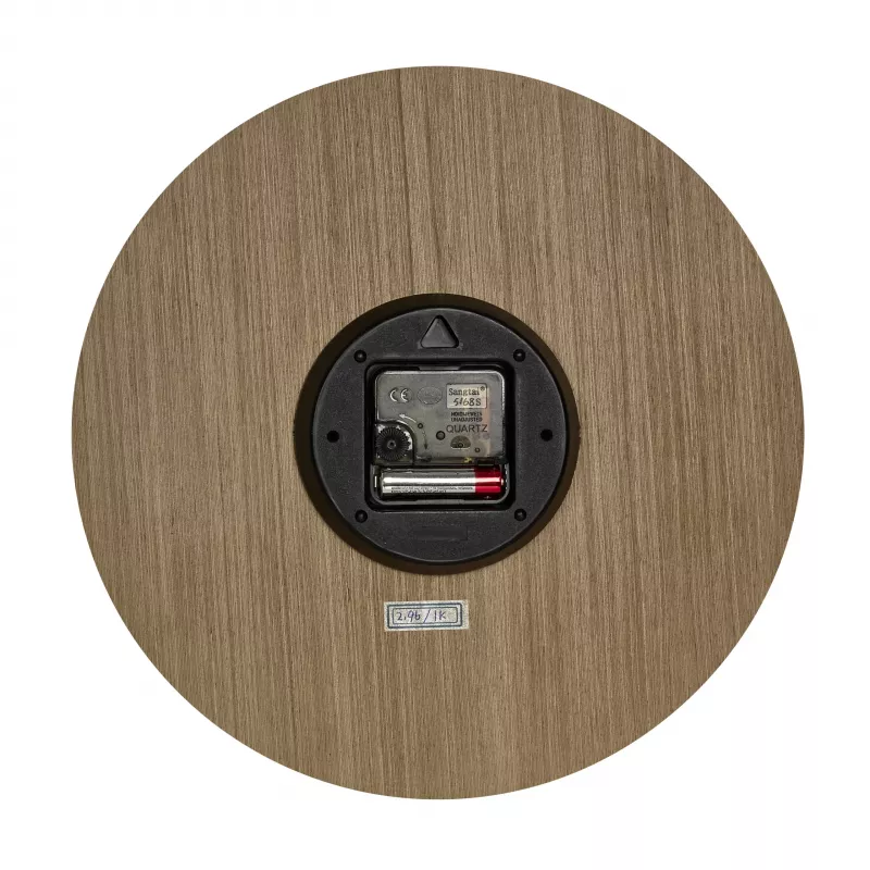 TFA Dostmann 60.3072.23 Relógio de parede de quartzo 298 mm madeira escura