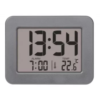 TFA Dostmann 60.2044.10 Despertador de quartzo cinzento com alarme único