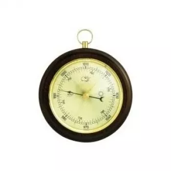 TFA Dostmann Barómetro de parede analógico 29.4001, caixa de madeira, 960-1060 hPa
