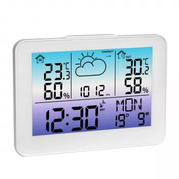 Estação meteorológica sem fios TFA METEO Sky com previsão de 12 horas, fase da lua e sensor exterior 35.1175.02