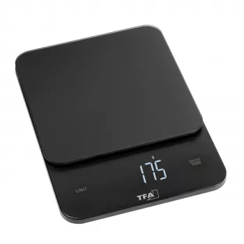 Balança de cozinha digital TFA Dostmann Brownie preta 5 kg 50.2008.01