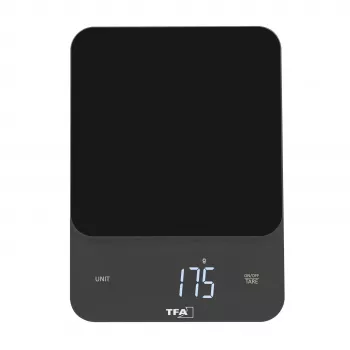 Balança de cozinha digital TFA Dostmann Brownie preta 5 kg 50.2008.01