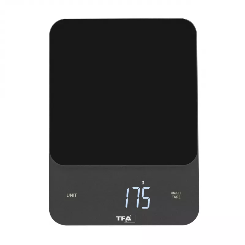 Balança de cozinha digital TFA Dostmann Brownie preta 5 kg 50.2008.01