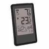 Estação meteorológica sem fios TFA Dostmann 35.1170.01 com previsão de 6-12 horas, temperatura e humidade interior/exterior, relógio controlado por rádio, suporta até 3 sensores