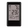 Estação meteorológica sem fios TFA Dostmann 35.1170.01 com previsão de 6-12 horas, temperatura e humidade interior/exterior, relógio controlado por rádio, suporta até 3 sensores