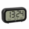 Despertador de quartzo TFA Dostmann 60.2052.01 preto alarme extra alto ecrã grande