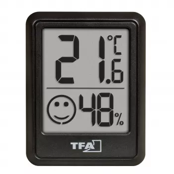 Termo-higrómetro digital TFA Dostmann preto 30.5060.01.03