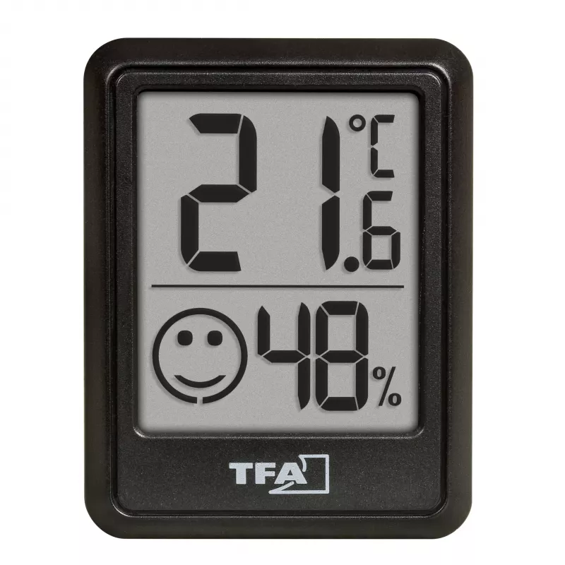 Termo-higrómetro digital TFA Dostmann preto 30.5060.01.03