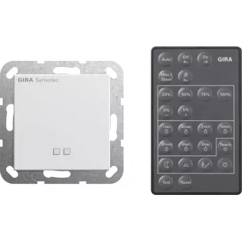 Comando à distância sem fios Gira Sensotec 236603 System 55 branco puro