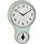 Relógio de parede mecânico de quartzo TFA Dostmann 60.3073.20 196 mm x 58 mm menta