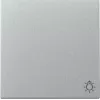 Interruptor de tecla Gira 328526 símbolo de luz System 55 alumínio