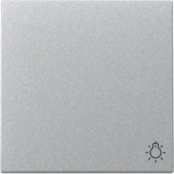 Interruptor de tecla Gira 328526 símbolo de luz System 55 alumínio