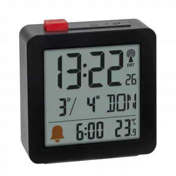 Despertador digital TFA Dostmann preto (60.2566.01)