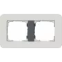 Gira System 55 Moldura 2 módulos cinzento-claro / antracite 0212421