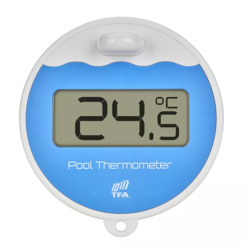 TFA Dostmann TFA.me Kit inicial de termómetro inteligente para piscina com gateway Wi-Fi e sensor flutuante de piscina, branco 35.8110.02
